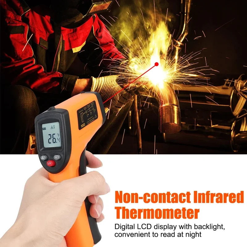 Industrial Laser Temperature Sensor - -50~380 ° C Промышленный инфракрасный пирометр