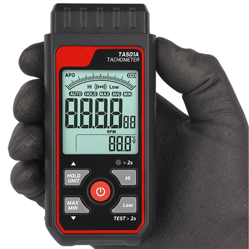 Лазерный тахометр TA501A До 99 – обзор и цена Industrial Laser Tachometer