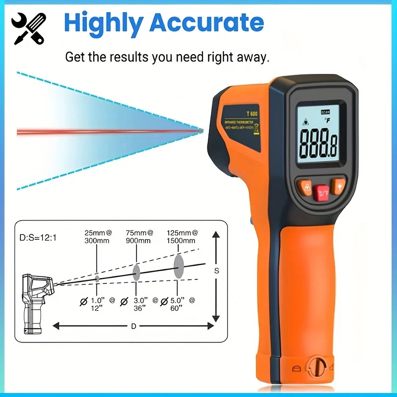 Цифровой инфракрасный термомет – обзор и цена Industrial Laser Temperature Sensor