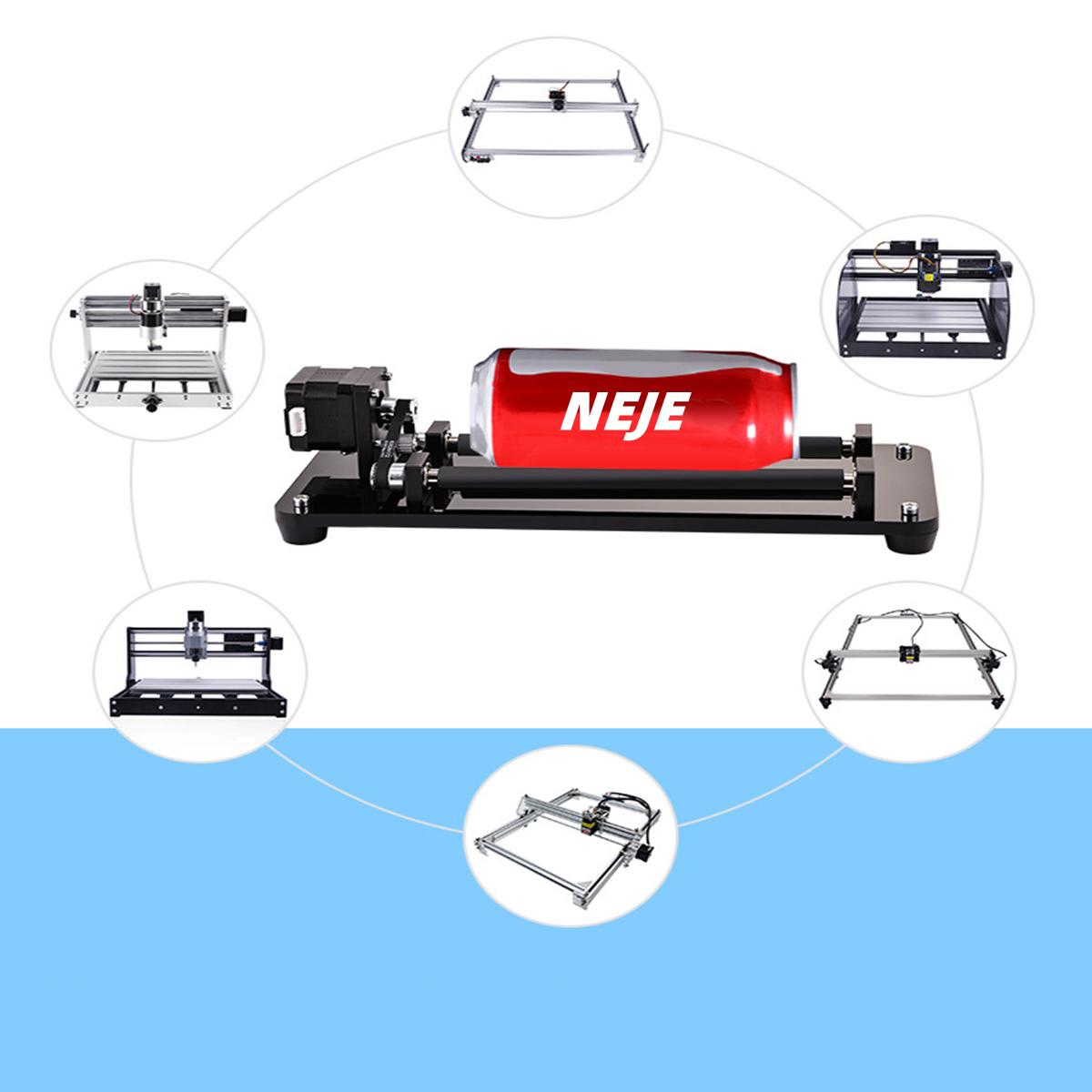 Поворотная платформа NEJE для  – обзор и цена Industrial Laser Table